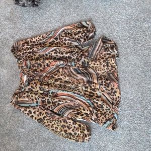 Leopard print blouse